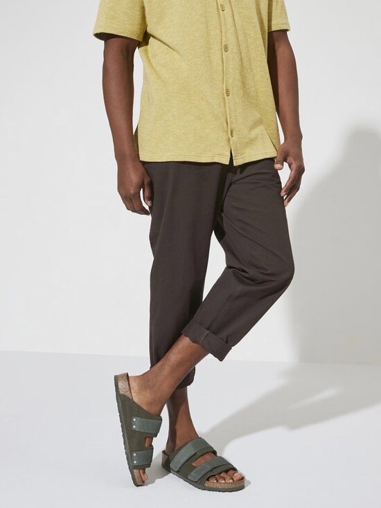 Birkenstock Unisex Uji Nubuck-Suede Leather in Olive  - Sz: 8US/41 main image 9